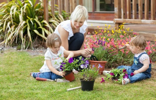 Secure Landscapers Acton payment area with protected transaction options